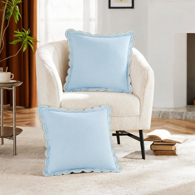 Housses de coussin 18 x 18 pouces, Bleu