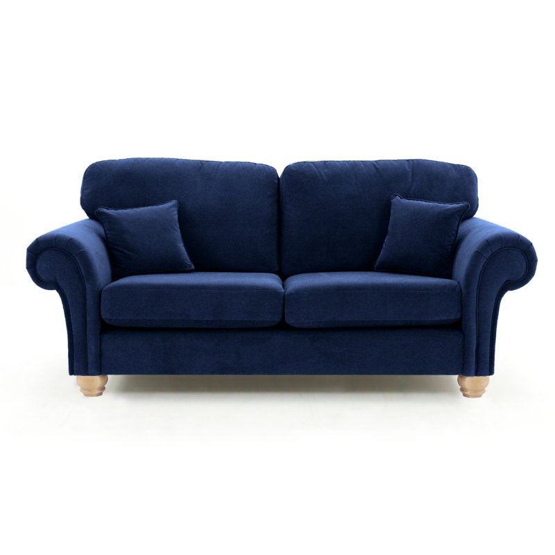 Foreston 2 Seater Velvet Sofa, Navy