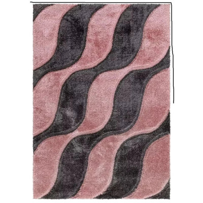 Geometric Shag Area Rug