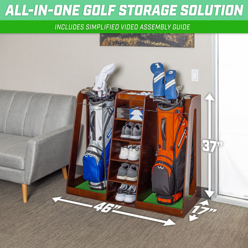 Organisateur de sacs de golf GoSports, Brun