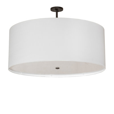Plafonnier semi-encastré 3 lumières tambour