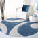 Kerio Shag Performance Abstract Rug