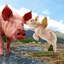 Statue de jardin «When Pig Fly»