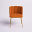 Chaise d'appoint en velours l 23,6 po avec dossier capitonné Yorba-1787568714