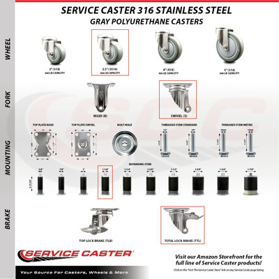 Swivel Stem Caster