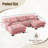 U Shape Cloud Couch With 2 Ottomans-788026010