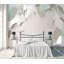 Papier peint texturé amovible gris Grey Leaves-801207434