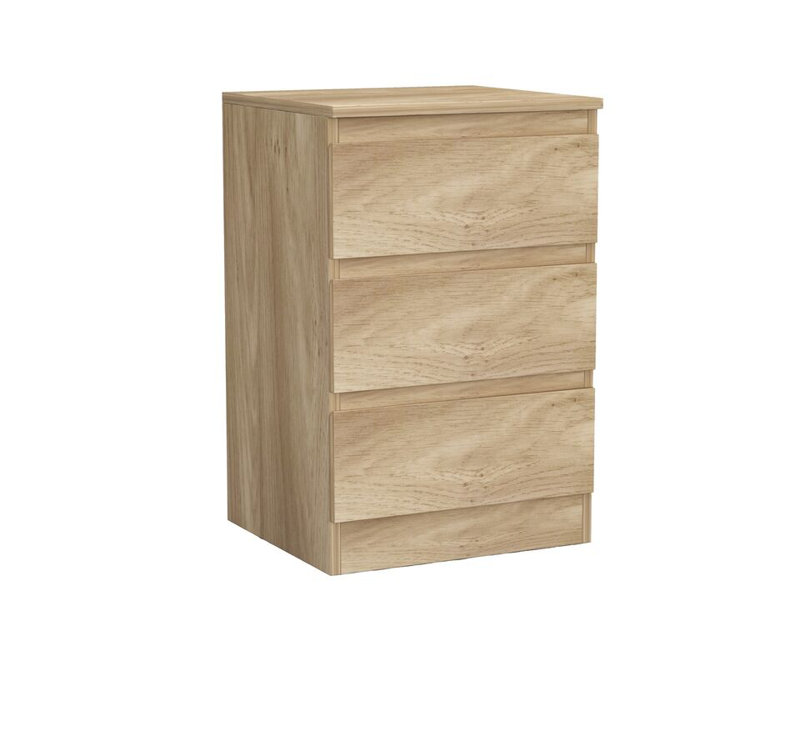 Prakrit 40cm W 3 - Drawer Chest of Drawers, Oak