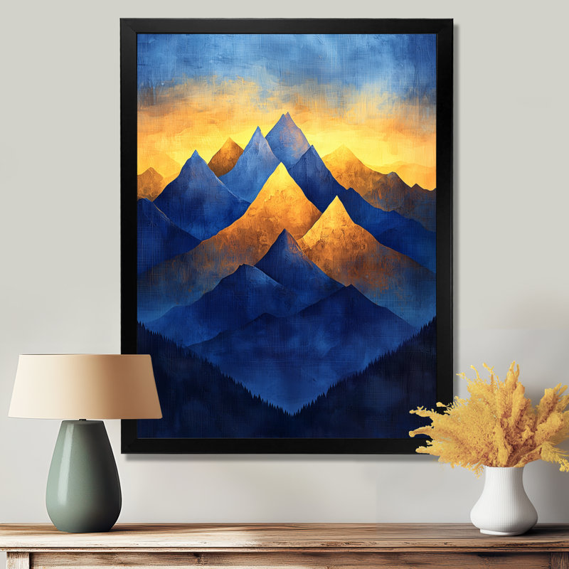 Glendalee - Paysages, art mural, H 40 po x l 30 po, Picture Frame Print, Noir, noir, noir, noir