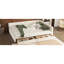 Lit rembourré beige avec 2 solutions de rangement à 2 tiroirs pour une organisation élégante d'étagères de port-121015918
