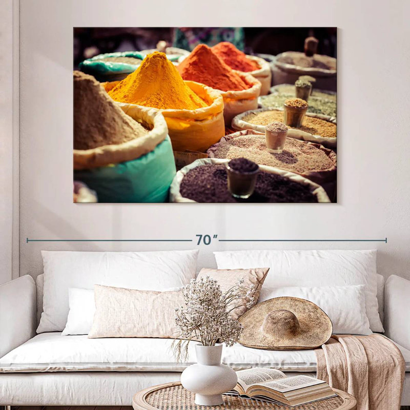 Yarlin Indian Market Spices, 34" H x 51" W