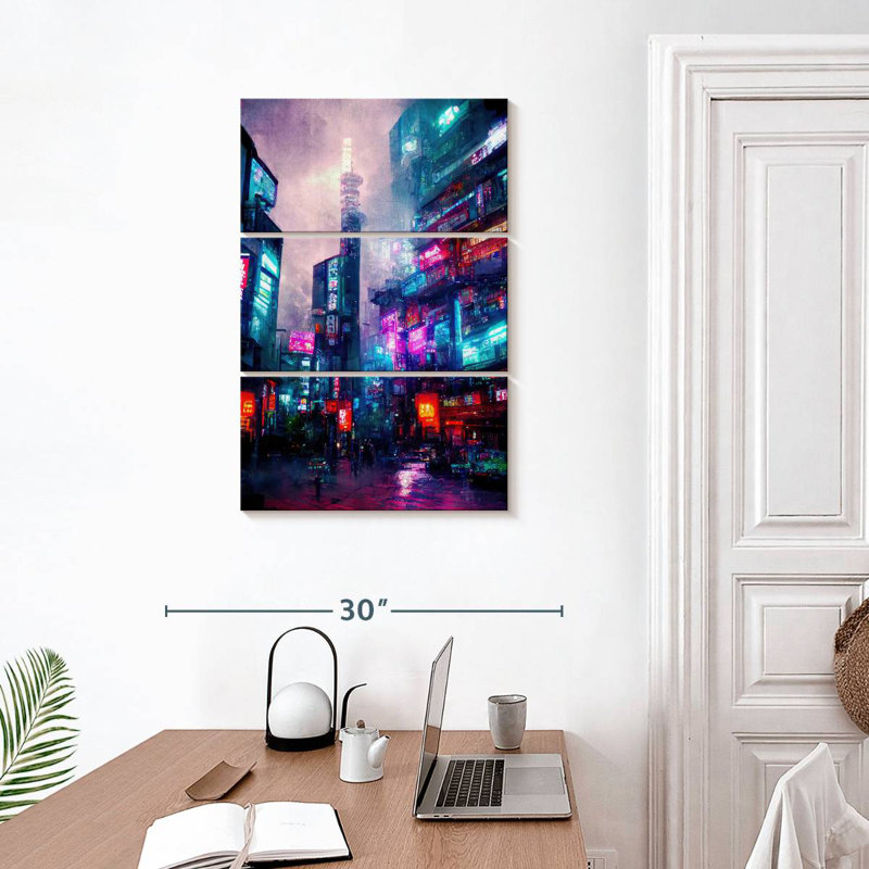 Sirpi Cyberpunk City Tokyo II, H 32 po x l 20 po
