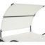 Méridienne double 51,18 po en osier de patio avec auvent et table d'appoint-169146236