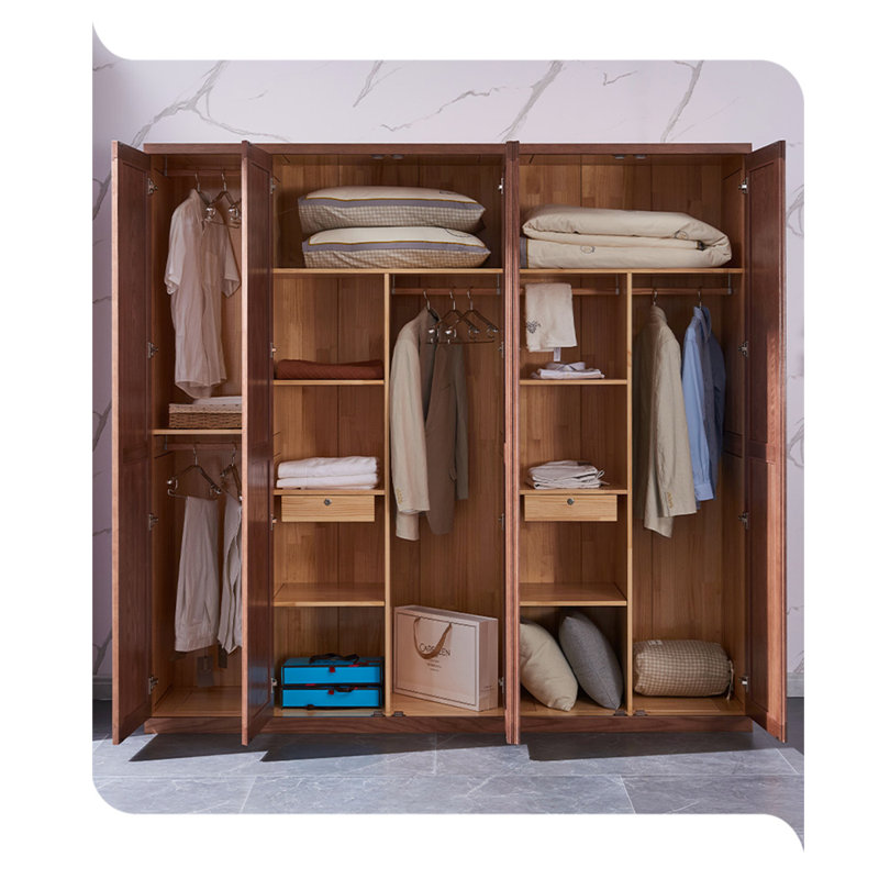 Chinese style simple luxury bedroom wardrobe