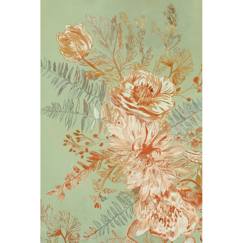 "Garden Senses III" sur toile par Maya Woods, H 30 po x l 20 po