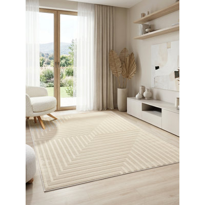 Huguetta Collection Modern Abstract Geometric Area Rug