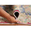Tapis rose délavé traditionnel 10 x 13