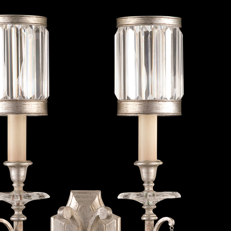 Eaton Place Armed Sconce, Warm Muted Silver