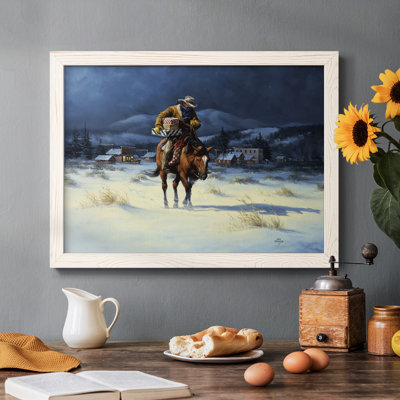 Bringing Christmas Home, peinture sur toile encadrée