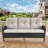 Valierius High-Quality 3-Seat Outdoor Wicker Sofa With Professional Outdoor Cushions - Durable, Comfortable Design For Patios, Gardens, And Porches-662165331-656528916