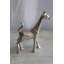 Statue de girafe en aluminium Deloma, élégante décoration miniature pour tout espace 7 po x 3 po x H 10 po