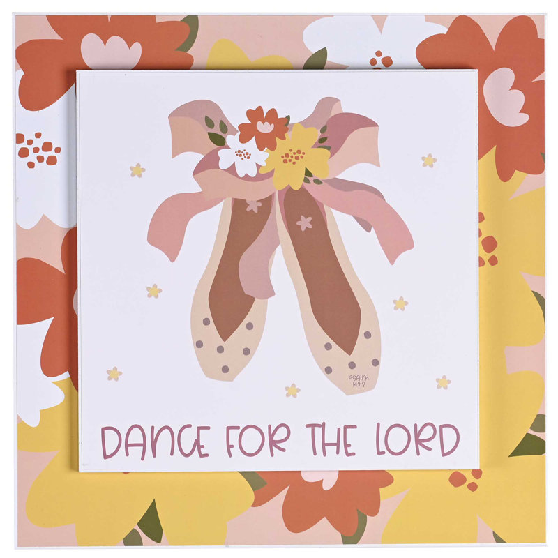 Plaque murale empilée «Dance for the Lord»