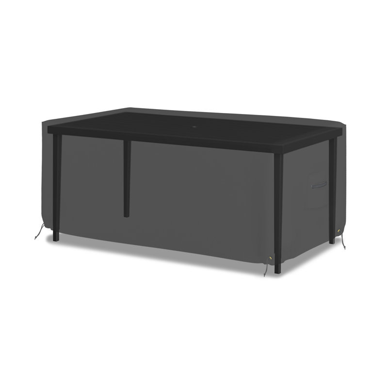 HeavyDuty Multipurpose Outdoor Waterproof Rectangle Table Cover, Durable & UV Resistant Patio Table Cover, Black