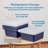 ECR4Kids Stackable Square Bins with Non-Snap Lids, Multipurpose Organization, 4-Pack-100032969