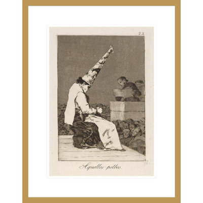 Aquellos polbos. (Those specks of dust.) by Francisco de Goya - Giclee Framed Print