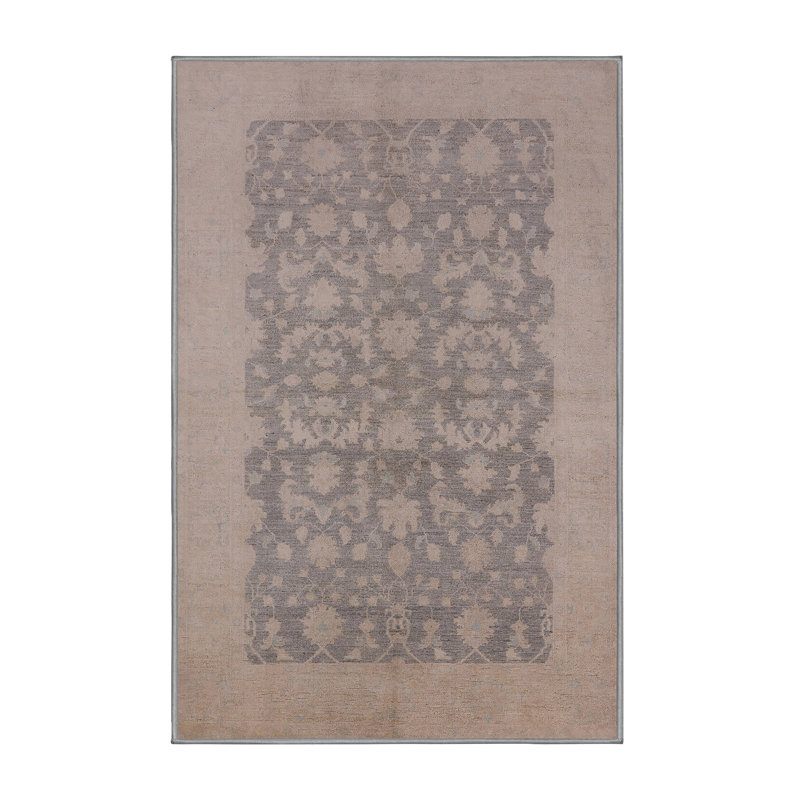 Tapis oriental gris / beige Maylin, Rectangle 5 pi x 7 pi