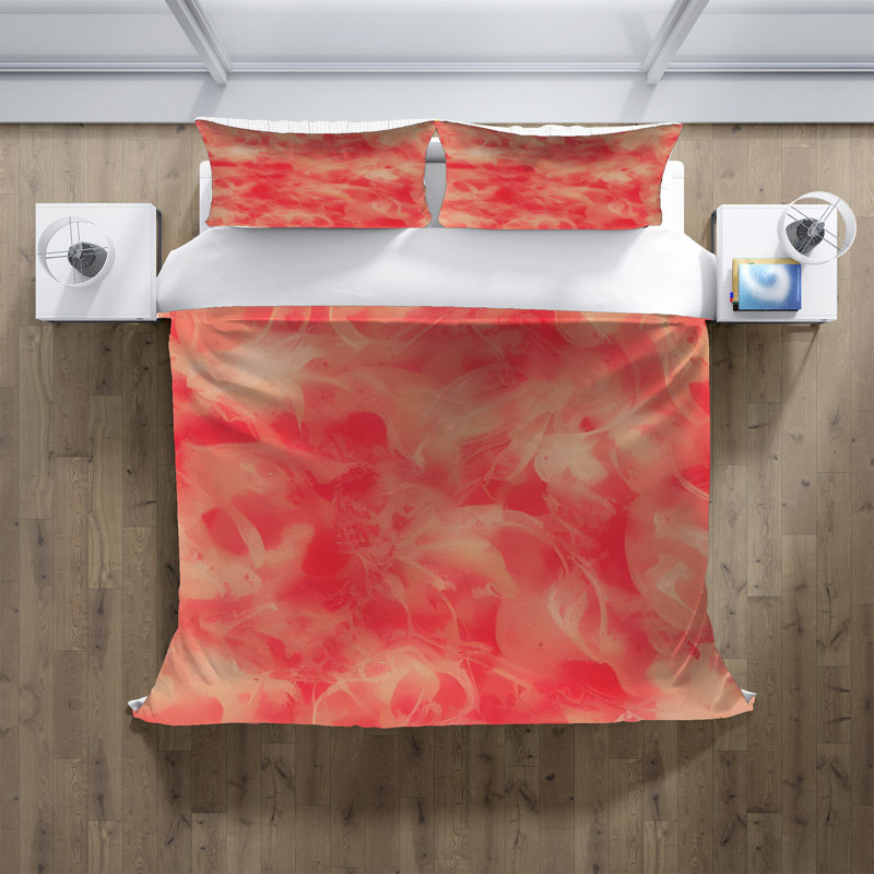 Polyester Abstract Duvet Cover, King Duvet Cover + 2 King Shams