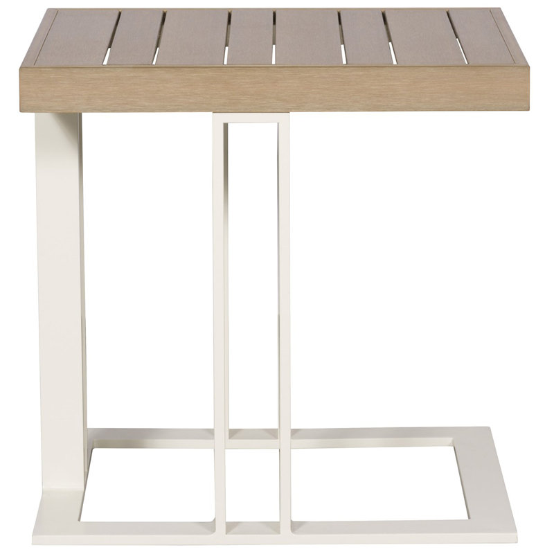 Table d'appoint d'extérieur carrée L 17 po x l 22 po Montecito