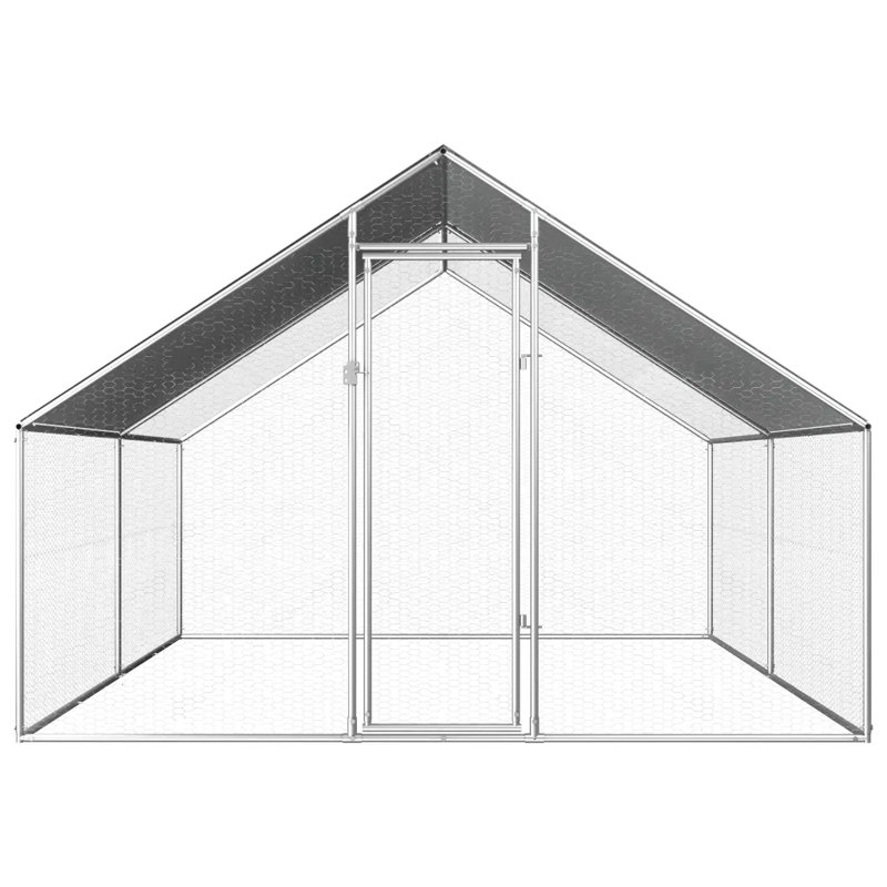 Harworth Chicken Run, 192cm H x 275cm W x 400cm D, Silver