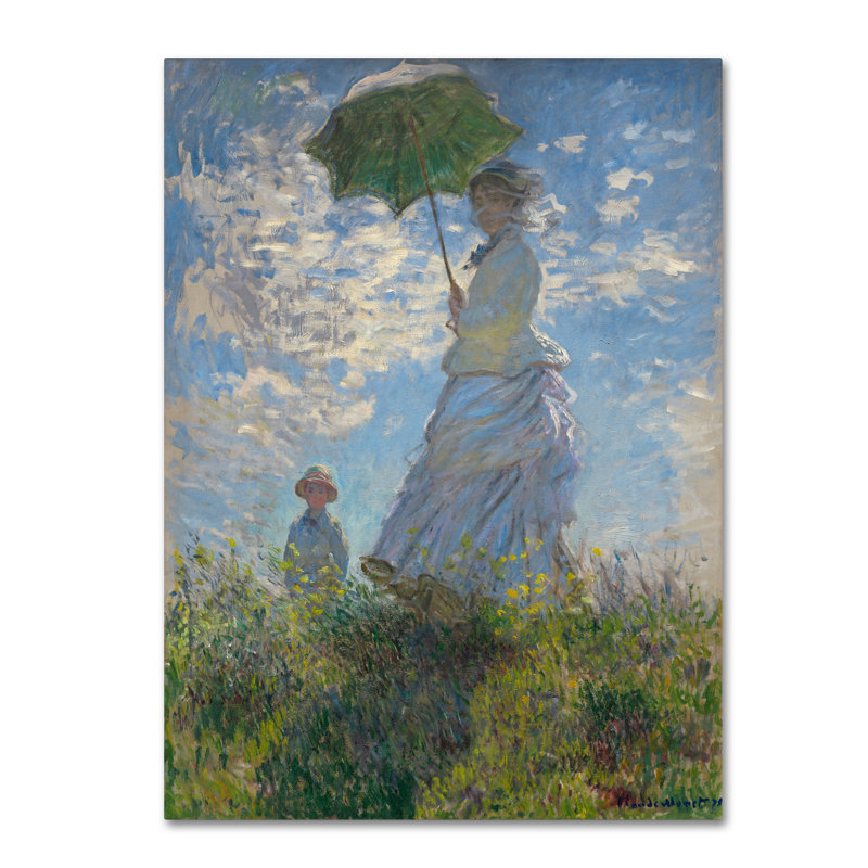 «Madame Monet and Her Son», reproduction sur toile tendue, H 47 po x l 35 po