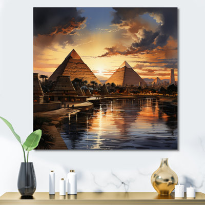 " Egypt Sunrise Over The Puramid II "