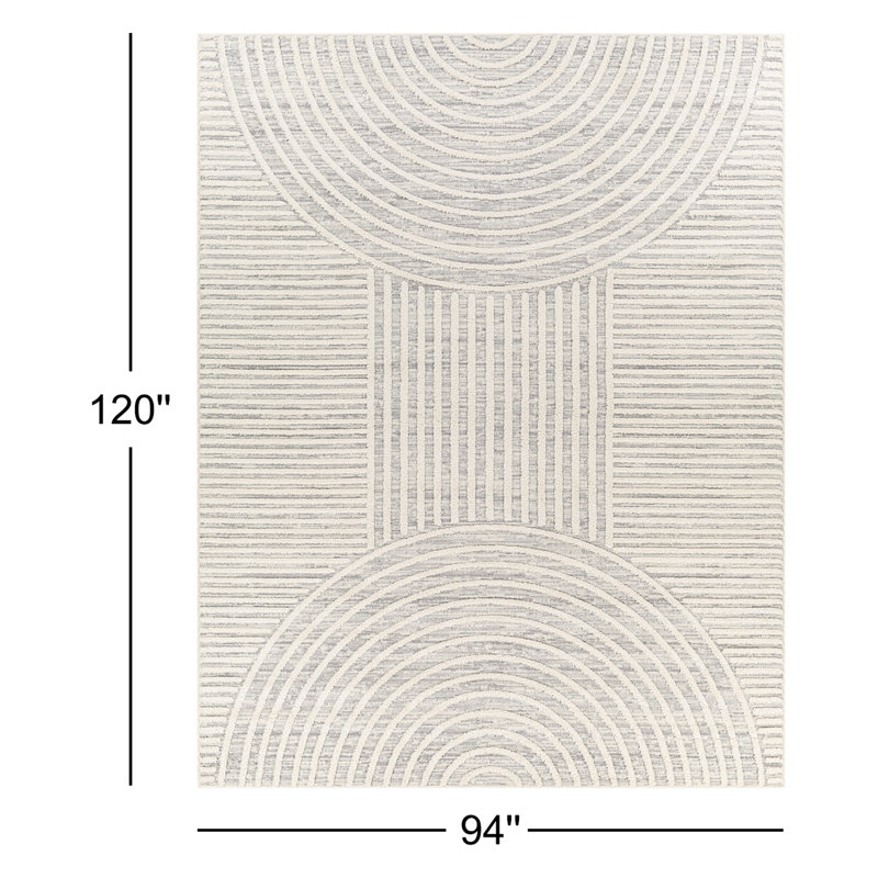 Aine cream rug, Rectangle 7 pi 10 po x 10 pi