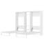 Twin & Twin Metal Murphy Bed with Wardrobe, Shelves & Power Outlets, 2-in-1 Foldable Wall Bed, Space-Saving Design, White