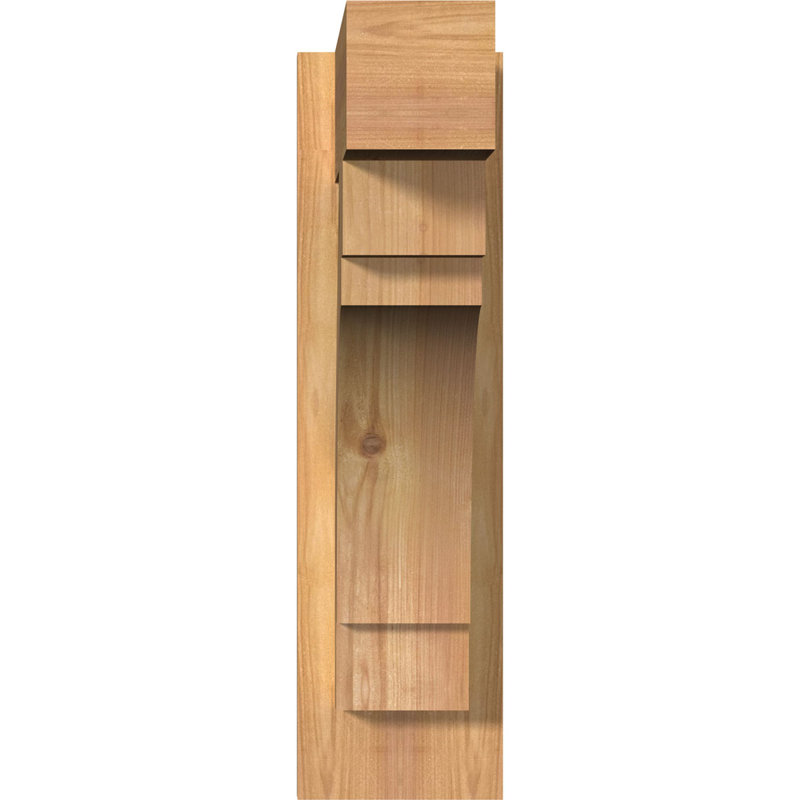 Persienne en bois Merced Block Rustic Timber, P 16 po x H 20 po, 6" W Douglas Fir (Rough Sawn)