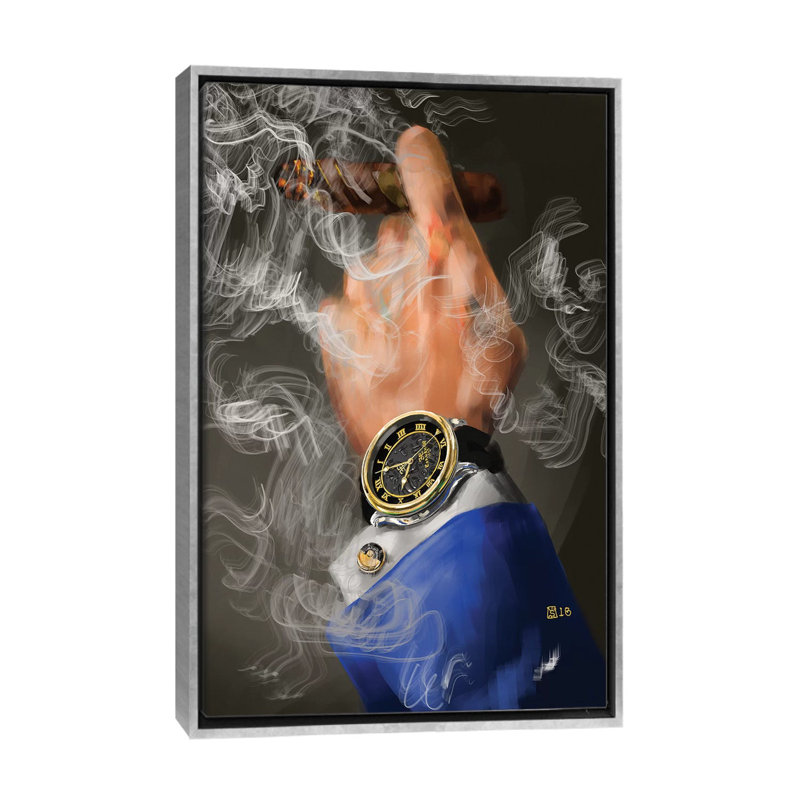 «The Good Life» par Sunflowerman - reproduction d'art, H 26 po x l 18 po x 1,5 po, Toile avec cadre argenté