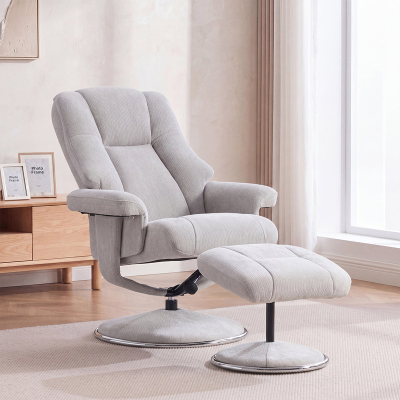 78cm Wide Chenille Swivel, Grey