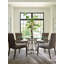 Ariana Riviera Stainless Dining Table with Glass Top-23696888