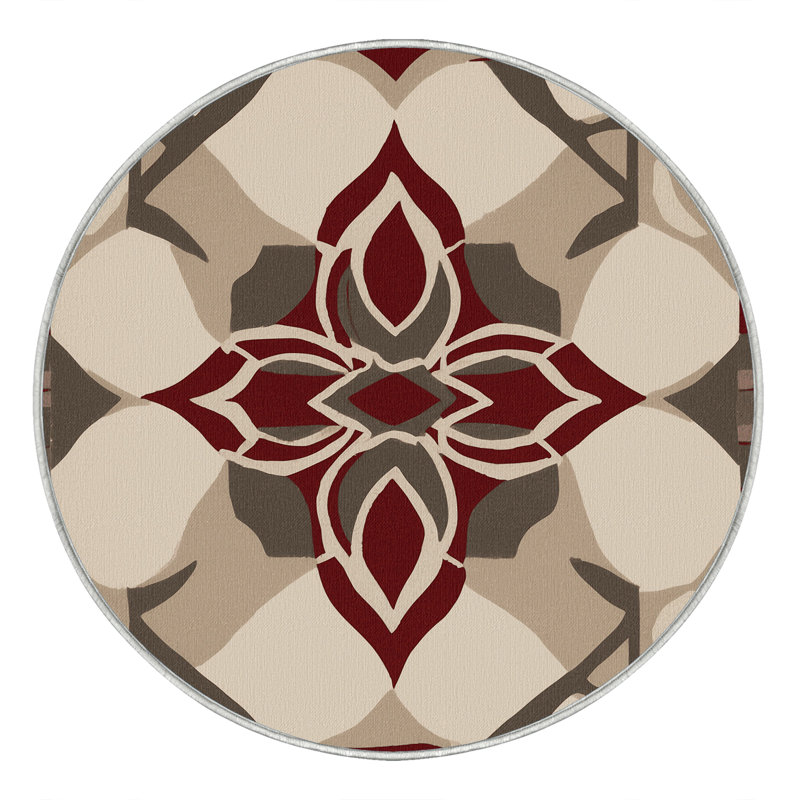Structured Pathways Rug, Round 3'