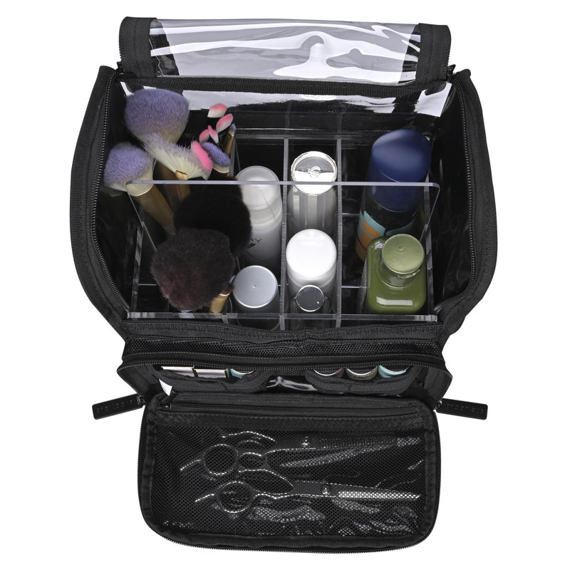 Fabric 8 Compartment Makeup Organizer