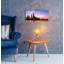 «Chicago - Burning Amber Sunset» par Epic Portfolio, art mural en verre acrylique-1735858886