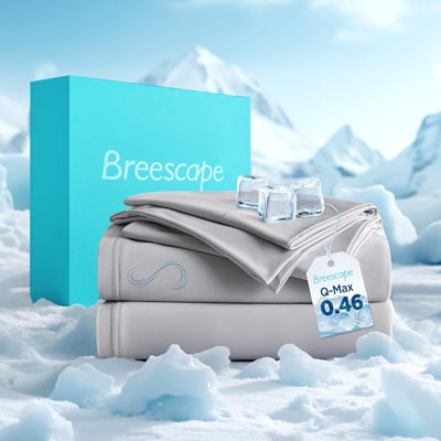 Breescape Cooling Sheet Set For Hot Sleepers And Night Sweats