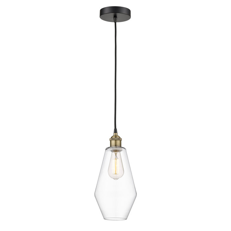 Gabbie 1 - Light Pendant, Clear, Black Antique Brass