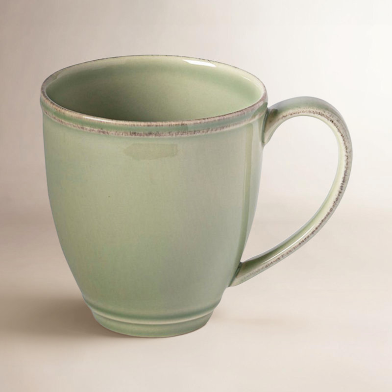 Friso Handmade Stoneware Coffee Mug, Sage Green