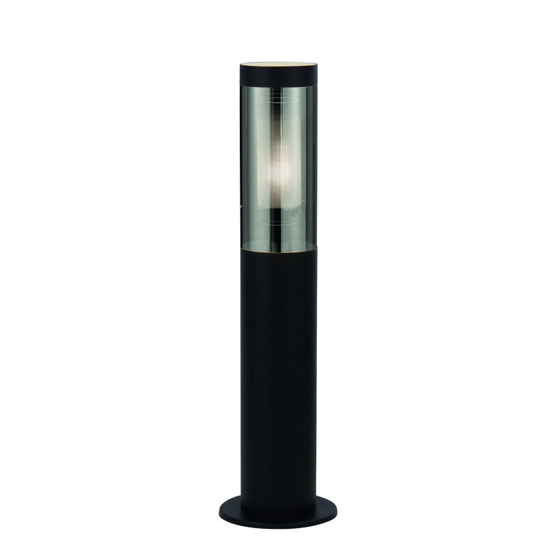 Tarik Smoked Bollards, 45cm H x 12cm W x 12cm D