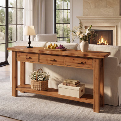 79.84'' Console Table with 3 Drawers