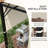 Outsunny 2 PCS 4 X 18Ft Pergola Canopy Replacement, UV Protection Pergola Shade Cover, Easy To Install For 10 X 11.8Ft Pergola, Khaki